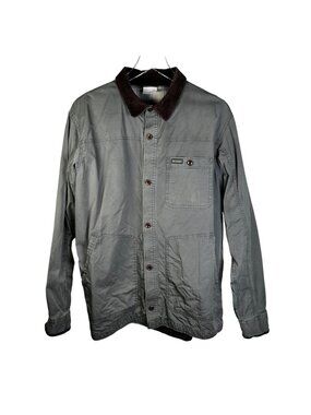 Columbia Large Barn Coat Jacket Green Corduroy Outdoors Boho